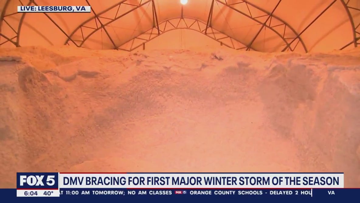 Preparations underway for DMV's first major winter storm of season